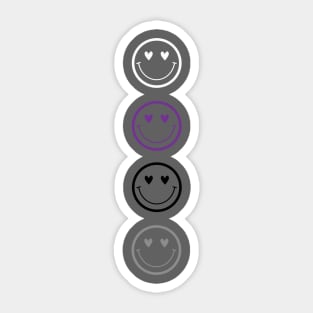 Demisexual Pride Flag Smiley Sticker